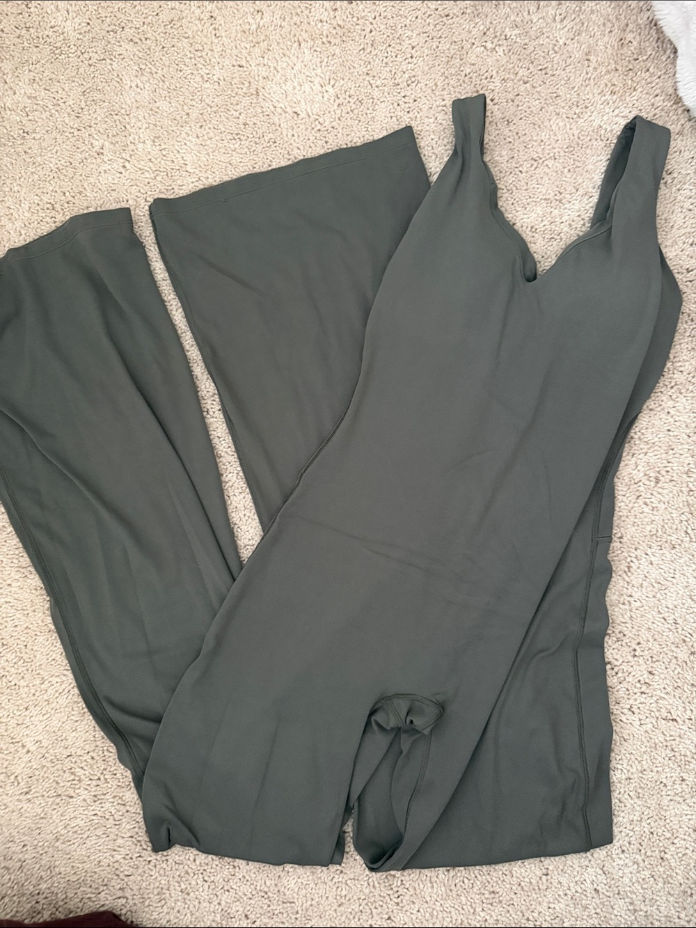 Oner Active Olive Green Wide-Leg Jumpsuit